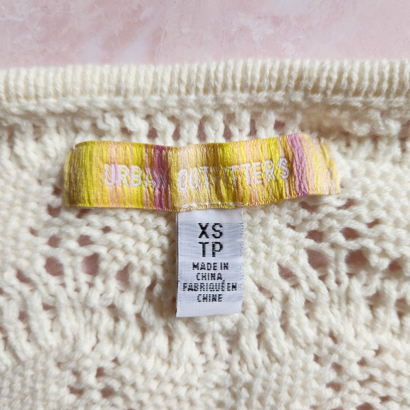 UO Blaire Crochet Square Neck Sweater - Picture 5 of 6